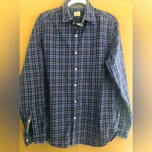 J. Crew Blue Checkered Button Down